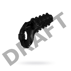 Виброкольцо на пенис Bathmate Tickle, elastomex, черный, Ø5 см