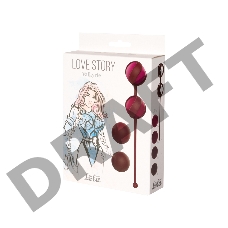 Набор из 4 бордовых вагинальных шариков Valkyrie