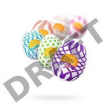 Набор нереалистичных мастурбаторо TENGA  EGG - IV, TPE, белый, 6,1 см, 6 шт