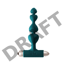 Зеленая анальная вибропробка-елочка Edition Excellence - 15 см.