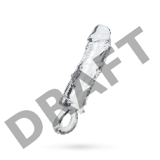 Насадка ToyFa XLover Increase+ для увеличения размера, с кольцом,  TPE, прозрачная, 14 см