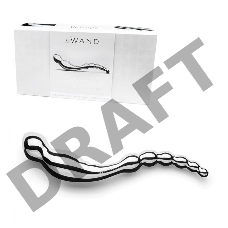 Серебристый анальный стимулятор Swerve - 19,6 см.