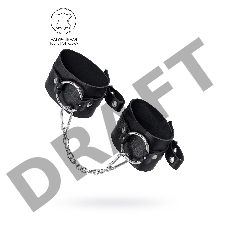 Оковы Pecado BDSM, из толстой кожи с люверсами, натуральная кожа, чёрные