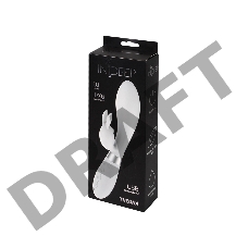 Белый вибратор-кролик Indeep Theona - 21,5 см.