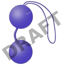 Фиолетовые вагинальные шарики Joyballs Trend