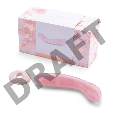 Массажер для G-точки le WAND Crystal G-Wand розовый кварц