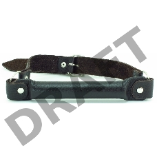 Коричневый кожаный кляп-трензель