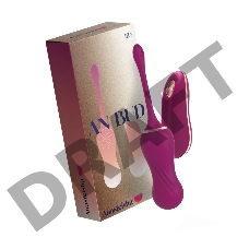 Сливовые вагинальные виброшарики AN Bud с пультом ДУ