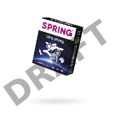 Презервативы Spring Ultra strong, утолщенные, латекс, 17,5 см, 3 шт