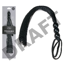 Черная силиконовая плеть Silicone Whip - 32 см.