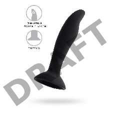 Анальная втулка A-Toys by TOYFA Stroft, силикон, черный, 10,5 см