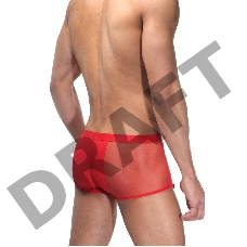 Трусы мужские гладкие боксеры красного цвета