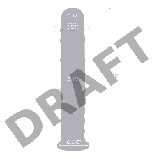 Прямой стеклянный фаллос с массажным рельефом 10 EXTRA LARGE GLASS DILDO