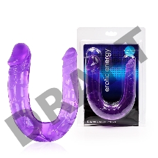 Двухсторонний фаллоимитатор Twin Head Double Dong фиолетового цвета - 29,8 см.