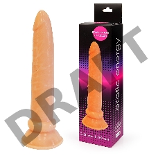 Анальный фаллоимитатор-реалистик на присоске - 19 см.