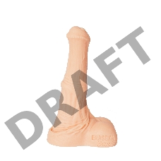 Телесный малый фаллос жеребца Коди с ароматом ванили - 20 см.