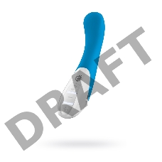 Вибратор Mystim Al Punto силиконовый, синий, 25 см