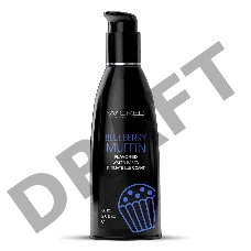 Лубрикант на водной основе с ароматом черничного маффина Wicked Aqua Blueberry Muffin - 60 мл.