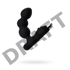 Стимулятор простаты Erotist Fourth, силикон, черный, 12,4 см