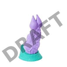 Фантазийный фаллоимитатор Раптор - 22,5 см.