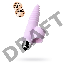 Вибронасадка на палец JOS NOVA для анальной стимуляции, силикон, розовая, 9 см