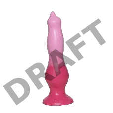 Розовый фаллос собаки Чарли - 18,5 см.