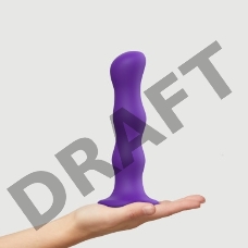 Фаллоимитатор Strap-On-Me Dildo Geisha Ball фиолетовый XL, 19 см