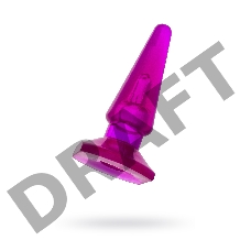 Анальная втулка TOYFA, PVC, фиолетовый, 9,5 см