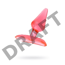 Анальная втулка TOYFA, ABS пластик, красная, 6,5 см, Ø 2,5 см