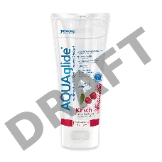 Гель-лубрикант на водной основе AQUAglide с ароматом вишни - 100 мл.