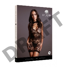 Пикантное мини-платье с кружевным рисунком Criss Cross Neck Mini Dress