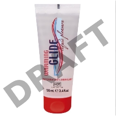 Согревающая смазка на водной основе HOT Glide, 100 мл