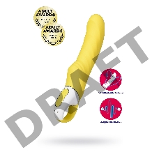 Нереалистичный вибратор Satisfyer Vibes Yummy Sunshine, силикон, желтый, 22,5 см.