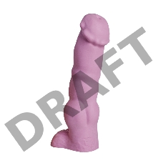 Нежно-розовый фаллоимитатор Фелкин Mini - 17 см.