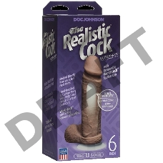 Фаллоимитатор реалистик на присоске с мошонкой Realistic Cock Vac-U-Lock