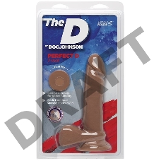 Фаллоимитатор на присоске Идеал The D™ - Perfect D 7 - Caramel