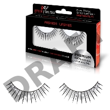 Накладные черные ресницы с прозрачными кристаллами Diamond Kiss