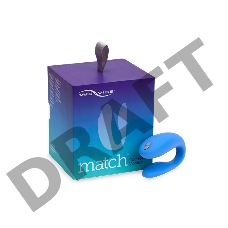 Голубой вибромассажер для пар We-Vibe Match