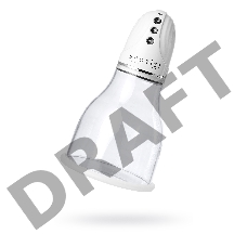 Вакуумная помпа для груди Erotist, ABS пластик, прозрачная, 22 см