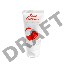 Лубрикант на водной основе с ароматом клубники Love Protection Strawberry - 50 мл.