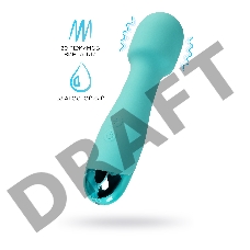 Вибратор Штучки-Дрючки Дрючка-удовольствие, силикон, голубой, 18,5 см