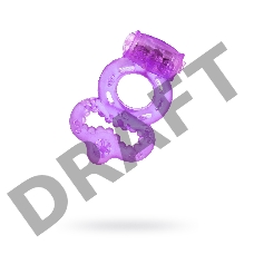 Виброкольцо TOYFA, TPE, фиолетовый