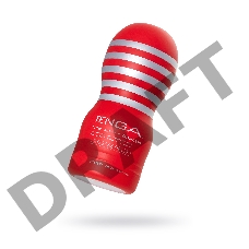 Нереалистичный мастурбатор TENGA  Original Vacuum Cup, TPE, белый, 18 см