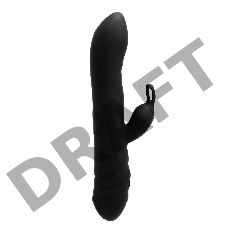 Twister Вибратор-ротатор с клиторальным стимулятором, черный