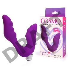 Фиолетовый вибромассажер Сosmo - 12,7 см.