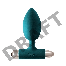 Зеленая анальная вибропробка New Edition Perfection - 11,1 см.