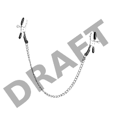 Зажимы для сосков на цепи Alligator Nipple Clamps