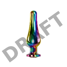Evolved RAINBOW METAL PLUG MEDIUM Радужная анальная пробка средняя