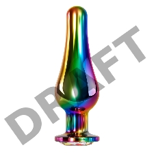 Evolved RAINBOW METAL PLUG LARGE Радужная анальная пробка большая