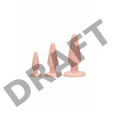 Набор телесных анальных пробок Anal Trainers Kit